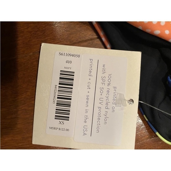 mara hoffman bikini bottom Star basket navy Size Xs Originally $122 cheeky - Picture 5 of 6